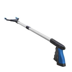 lot 6271 image: FitPlus 2024 Upgrade PowerGrip T9, Grabber Reacher Tool, Wide Jaw, Foldable, Steel Cable, with 96 Grip Points for Firm Grip, 32 with Magnet handle cracked