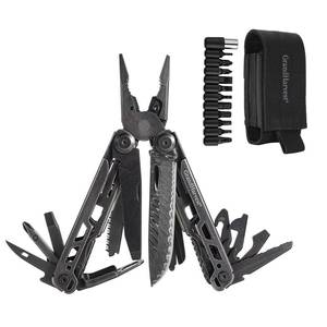 lot 6349 image: Multitool, 25-in-1 Spring Loaded Pliers Multi Tool, Each Tools with Safety Lock-Stainless Steel Multi-Tool, Propylene Sheath, Survival Gear for Camping, Hiking, Multi Plier, Pocket Knife