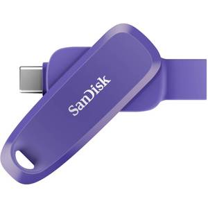 lot 8014 image: SANDISK 128GB Phone Drive for Android - The 2-in-1 USB for Smartphones, Tablets, and Computers - Thumb Drive with USB Type-C and Type-A Connectors, Purple Opulence - SDDDC6-128G-G46PO