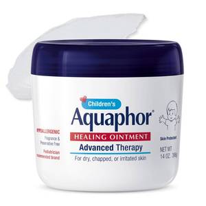 lot 8049 image: Aquaphor Childrens Advanced Therapy Healing Ointment, 41% Petrolatum Skin Protectant Ointment for Minor Wound Care, Chapped or Cracked Skin and Lips, 14 Oz Jar