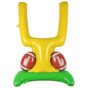 lot 8065 image: Football Party Supplies Kit - Goal Post Balloon Set for Football Birthday,Tailgate Celebrations & Decorations
