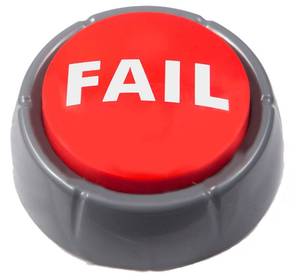 lot 8114 image: Epic Fail Button  Sad Trombone Sound Effect Button (Batteries Included) Back to School Christmas Holiday Stocking Stuffer Gift Office Desk Sales Marketing Gag Gift Nut Hype Funny Office Toy