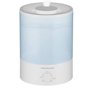 lot 9257 image: MegaWise Healthy Top-Refill Cool Mist Humidifiers for Bedroom, 24dB Ultrasonic Air Vaporizer with Water Filter for Baby PP Material, Colorful Night Light,1 Gal Essential Oil Diffuser, Auto Shut Off