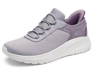 lot 9264 image: Skechers Womens Hands Free Slip-ins Bobs Squad Chaos - in Color, Lavender, 8