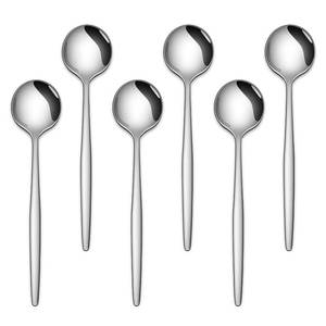 lot 10321 image: 5.1 Inches Stainless Steel Coffee & Tea Spoon,6-Piece Cute Mini Spoons For Dessert,Small Espresso Spoons For Dessert,Cute Tiny Spoon