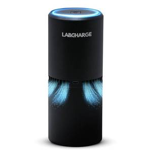 lot 10325 image: LabCharge Compact Air Purifier - Covers 250 Sq Ft - Ideal for Bedroom or Dorm Room - Silent HEPA Filter Captures Dust and Pollutants - Portable, Mini Air Purifier for Small Spaces