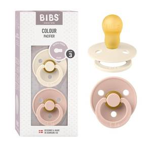 lot 10335 image: BIBS Pacifiers Colour Collection  Natural Rubber Baby Pacifier  Set of 2 BPA-Free Soothers  Made in Denmark  18 Months (Pack of 2)  BlushIvory
