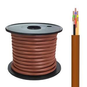 lot 12002 image: FRUDRIK Thermostat Wire - Solid Copper 18 Gauge - CL2 - Power Circuit Cable (188Brown, 50ft)