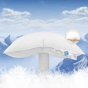 lot 12016 image: Shilucheng Canadian Goose Down Pillows King Size Set of 1, 1050 Fill Power Side Sleeper Pillow for Sleeping Neck Pain Relief,100% Cotton Shell Hotel Quality Pillows��White, 20 x 36��