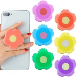 lot 12027 image: 6 Pcs Cute Daisy Flower Phone Grip Flower Collapsible Finger Phone Expand Stand Multi Functional Foldable Holder Cellphone Accessories for Smartphones and Tablets, 6 Colors