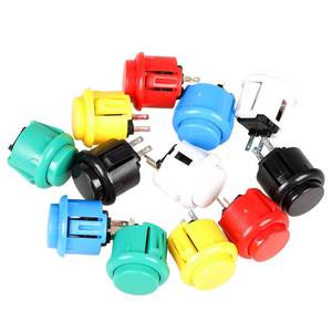 lot 12030 image: EG STARTS 12x 24mm OEM Arcade Push Buttons Switch Perfect Replace for Sanwa OBSF-24 OBSC-24 OBSN-24 Push Button DIY Fighting Stick PC Joystick Game Part (Each Color of 2 Pieces)