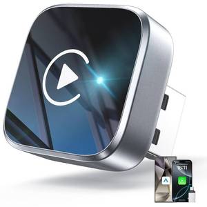 lot 12033 image: 2-in-1 Wireless CarPlay Adapter Support Apple CarPlay & Android Auto, Mini Bluetooth USB A & USB C Dongle Convert Wired to Wireless Compatible with iPhone & Android
