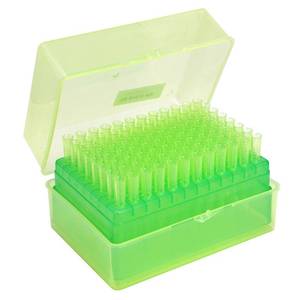 lot 13428 image: Extragene Universal 200 ul Pipette Tips, Racked, Sterile, DNaseRNase & Pyrogen Safe, 96 TipsRack, Pk x 10 Racks (Yellow)