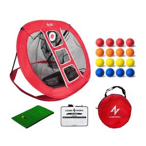 lot 13434 image: A GAME SPORTS Golf Chipping Net with Mat - Pop Up Golf Practice Nets for Backyard & IndoorOutdoor Swing Practice