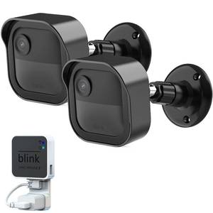 lot 14111 image: Blink Outdoor 4th Gen Camera Mount, 2Pack Weatherproof Housing and 360 Degrees Adjustable Bracket with Sync Module Mount for Blink Outdoor Camera System (Black, Cameras not Included)