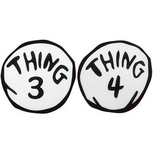 lot 14126 image: Thing 3 4 Large 2 Pieces Iron On Patch Halloween Costume Accessories Standard