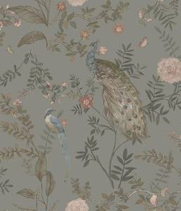 lot 14130 image: Orainege Vintage Floral Wallpaper Peel and Stick Wallpaper Boho Flower Contact Paper 16.9in x118.1in Self Adhesive Wall Paper for Bedroom Bathroom Cabinets Decor Removable Waterproof