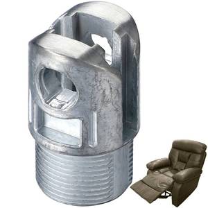 lot 14139 image: Zonon 1 78 Total Length Metal Motor Fork Head Tip Silver Forkhead for Recliner for Lift Chair, Recliner Accessories