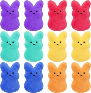 lot 14172 image: SHIRIA 12 PCS Easter Bunny Plush Toys Decorations, Cute Animal Bunny Stuffed Doll, Party Favors and Classroom Prize Supplies, Easter Basket Stuffers Gift for Girls Boys
