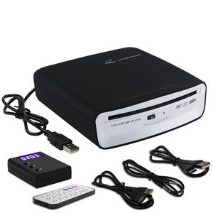 lot 15571 image: ASENCH Portable CD Player for Car with USB Connection and AUX Connection,Universal USB External CD Player for Car,TV, Mac, Laptops, Desktops, PC with Plug and Play