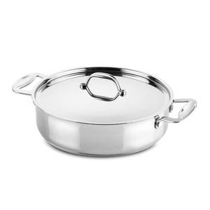 lot 15572 image: MEPRA stir-fry-pans Glamour Stone Casserole with Handle, 26cm, Stainless Steel