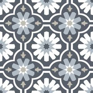 lot 15577 image: FloorPops FP2944 Sevilla Peel & Stick Floor Tiles, Multicolor