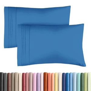 lot 16005 image: Queen Pillow Cases Set of 2 - Ultra Soft Hotel Quality Pillowcase Covers - Comfy, Cozy & Wrinkle Free - Shrink, Stain & Fade Resistant - Machine Washable Pillow Protectors - 2 Piece Set - Royal Blue