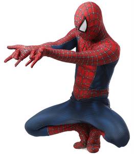 lot 16009 image: VIARAND Hero Costume for Halloween - Stretch Spandex with Hidden Zippers & Detachable Mask (Red, Adult-XL(Height67-69))