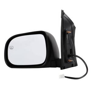 lot 16050 image: Driver Side Mirror Compatible with 2004-2010 Toyota Sienna 5Pins with Power Glass Heated Manual Folding Black Left Side View Mirrors Replace TO1320205
