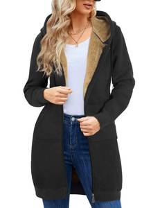 lot 16064 image: HEEKPEK Womens Hoodies Heavyweight Sweatshirts Casual Zip up Fleece Lined Hoodies Tunic Hooded Sweatshirt Long Hoodie Jacket Winter Coat with Pockets XL
