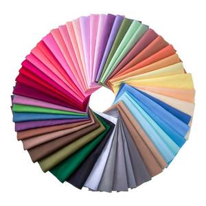 lot 16078 image: 50 Pieces Multi-Colors Fabric Patchwork Mixed Squares Bundle Sewing Quilting Craft, 50 Colors (10 x 10 cm)
