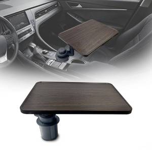 lot 17586 image: NANYUANZI Car Desk Pro 360° Rotating Laptop and Food Tray Table, Universal Wooden Car Mount Compatible with Tesla Model 3YS, Ford F150, Explorer, Maverick, SUV and Most Cars