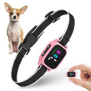 lot 18335 image: RICIVI Anti-Bark Collar for Small Dogs, No Shock Anti Barking Collars with 7 Sensitivities, 3 Adjustable Modes Beep & Vibration, IP67 Waterproof - Effective & Humane, Sweet Pink