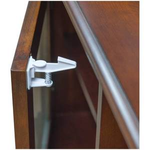lot 18338 image: Inaya Cabinet Locks Baby Proofing (Standard Length) - Child Proof Drawer Locks - Child Safety Cabinet Latches with 3M Adhesive Easy Installation - No Drilling or Extra Screws (8 Pack)