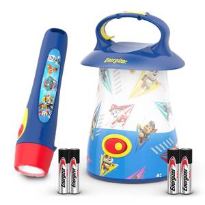 lot 18361 image: Energizer PAW Patrol Kids LED Lantern and Handheld Flashlight Combo Pack, Great Lightweight LED Flashlights for Kids, Batteries Included