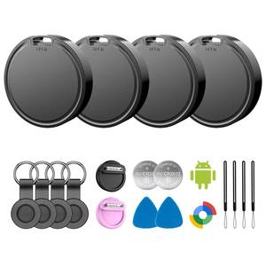 lot 18382 image: Air Tags for Android,Air Tags-4 Pack Android,Air Tracker Tags with 6 Case,2 Year Battery Life,Google Find Trackers for GoogleS Find Hub App,IP65 Waterproof Luggage Air Tracker Tag for Keys,Kids