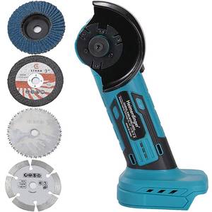 lot 19964 image: Brushless Mini Angle Grinder Compatible with Makita 18V Battery(Not Included),Cordless Electric Grinding Tool,19500rpm Compact Power Handheld Cutter for Metal Grinding,Cutting (Missing pieces)