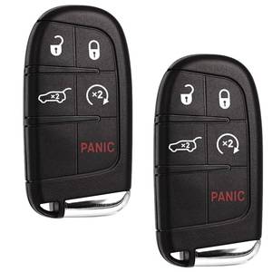 lot 20326 image: SUPALAND Car Key Fob Replacement Fits for Jeep Grand Cherokee Dodge Durango 2014 2015 2016 2017-2022 Push Start 5 Buttons Set of Two Keyless Entry Remote Control 68143505AC M3N-40821302 68150061
