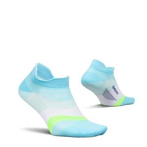 lot 20340 image: Feetures Elite Ultra Light No Show Tab Ankle Socks - Sport Sock with Targeted Compression - Cool Plunge, Large (1 Pair)