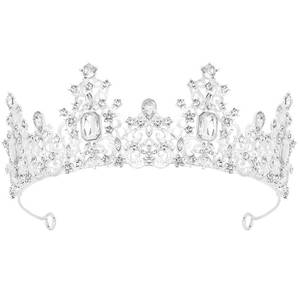 lot 20350 image: Didder Silver Tiaras and Crowns for Women and Girls Queen Crown Princess Tiara Wedding Birthday Prom Headpiece