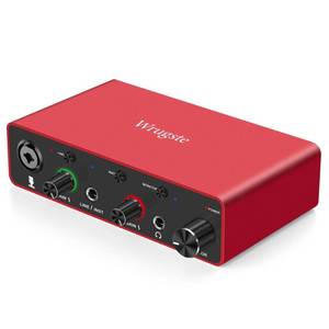lot 20365 image: Wrugste USB Audio Interface Solo(24Bit192kHz)48V Phantom Power for Computer Recording Podcasting and Streaming Plug and Play Noise-Free Wrugste XLR Audio Interface for PC No Software Included