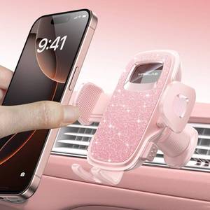 lot 20371 image: MRGLAS 2025 Upgraded Phone Holders for Your Car with New Metal Hook Clip, Handy Air Vent Cell Phone Car Mount One Hand Operation, Universal Automobile Accessories for iPhone Android, Gifts for Women
