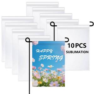 lot 20392 image: 10 PCS sublimation garden flags blank christmas easter garden flag 18�12 Inch Polyester Banners Flag for Outdoor Courtyard Decoration