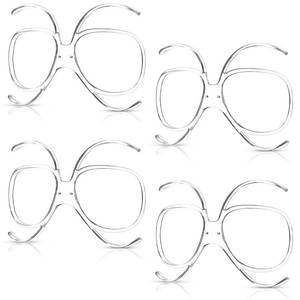 lot 20393 image: Hoteam 4 Piece Prescription Ski Goggles RX Insert Optical Adaptor Ski and Snowboard Goggle Insert for Glasses Wearers Universal Size Inner Frame Snowboard Motorcycle