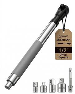 lot 20406 image: SNEZHANA 12 Offset Extension Wrench for Electric with Versatile 38, 14 Square Drive Adapters Impact Ratchet Extender, for Tight Spaces