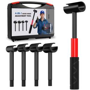 lot 20407 image: 4 in 1 Door Hinge Adjustment Tool Upgraded,Hinge Gap Adjusting Wrench,Door Repair Kit for Residential and Commercial,Hinge Wrench Bender Set with Rubber Grip,Cabinet Alignment Fits 14mm-25mm Hinges