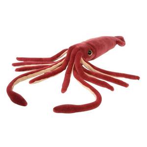 lot 20410 image: Wild Republic Giant Squid Plush, Stuffed Animal, Plush Toy, Ocean Animals, 22 inches, Red (83198)