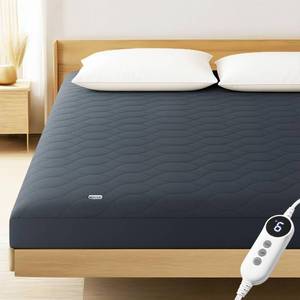 lot 1527 image: MASVIS Heated Mattress Pad Twin Size - 6 Heat Settings & 10-Hour Auto Off, Quilted Electric Bed Cover, Bed Warmer with Deep Pocket  Fast Heating  Machine Washable,Grey,39x75