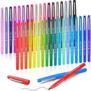 lot 2417 image: Fuyoooo 36 Pcs Felt Tip Pens 0.7mm Medium Point Colored Felt Tip Pens for Journaling Planner Writing Note-taking Art Office and School Supplies(Multicolor)