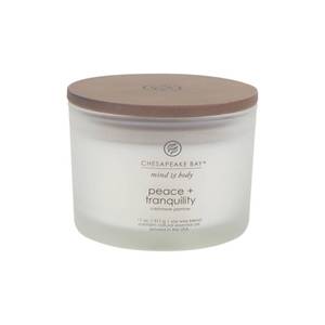 lot 3051 image: Chesapeake Bay Candle Scented Candle Peace  Tranquility (cashmere jasmine) 3-Wick Coffee Table Jar